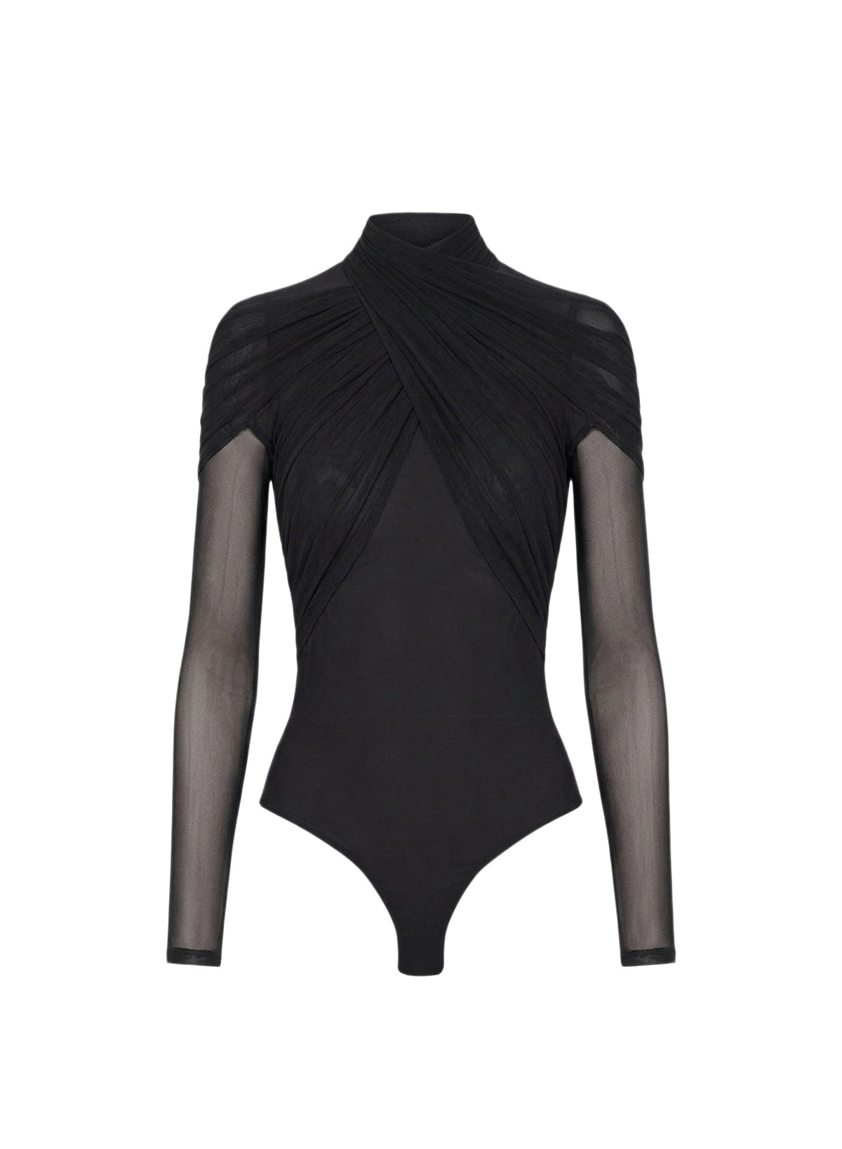 Layered bodysuit - Black
