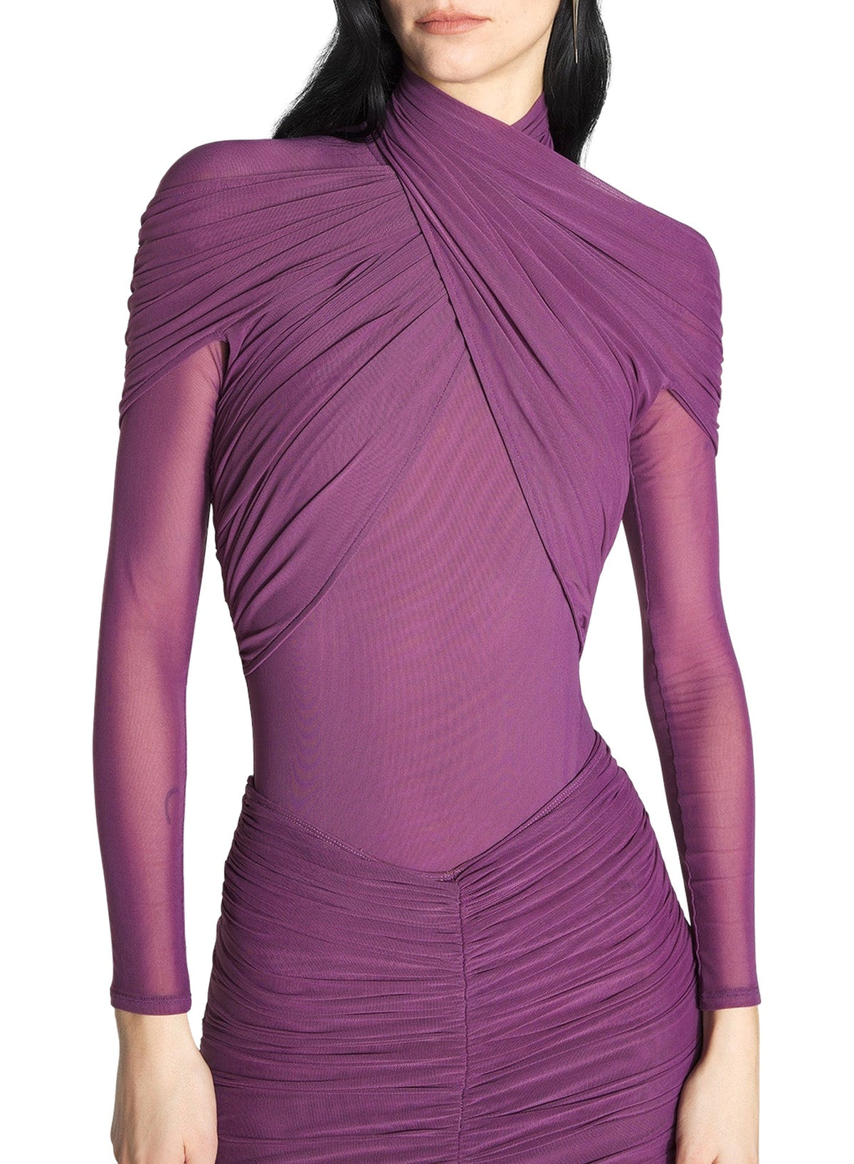 ANTIQUE PINK // pink layered halter bodysuit