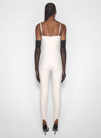 CEMENT // grey boned stretch catsuit