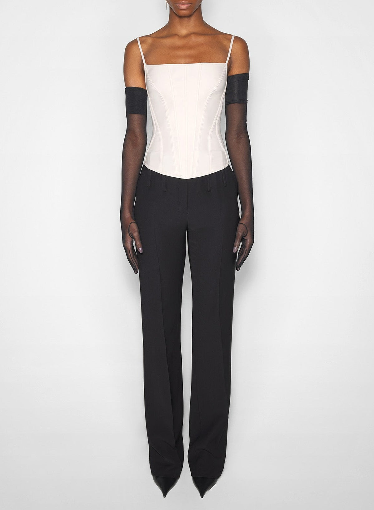 Stretch top with underwires - Cement