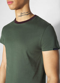 SLATE GREEN / PLUM // green baby t-shirt