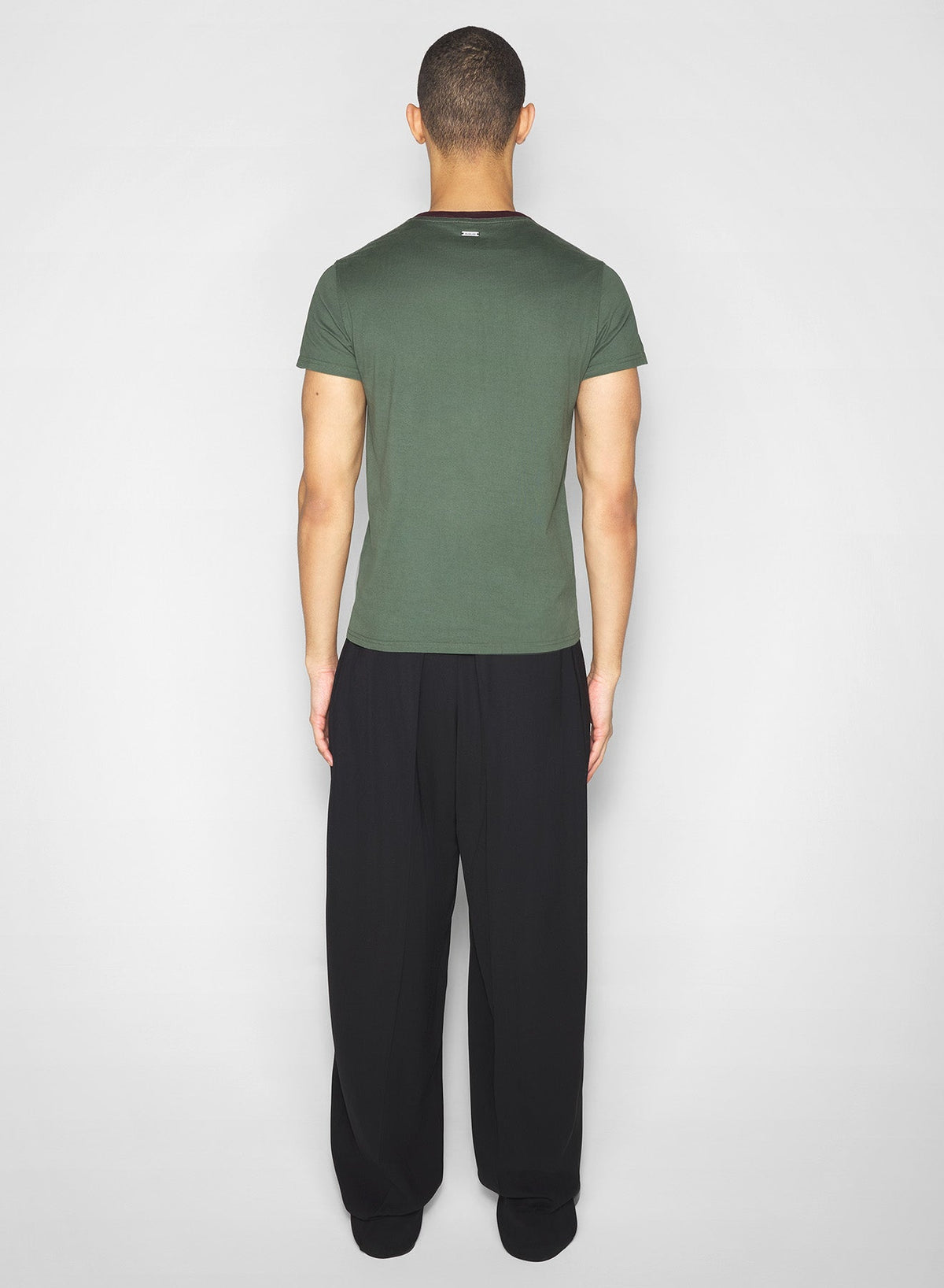 SLATE GREEN / PLUM // green baby t-shirt