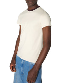 CEMENT / PLUM // grey baby t-shirt