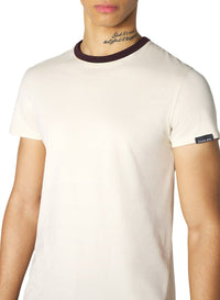CEMENT / PLUM // grey baby t-shirt