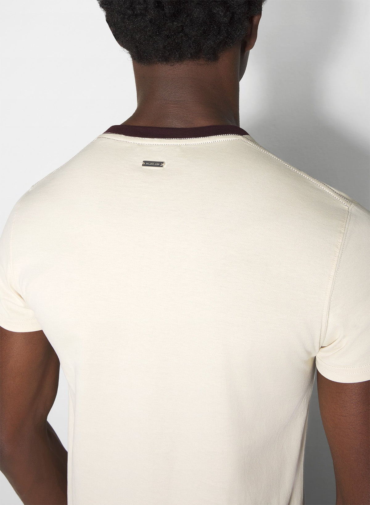 CEMENT / PLUM // grey baby t-shirt