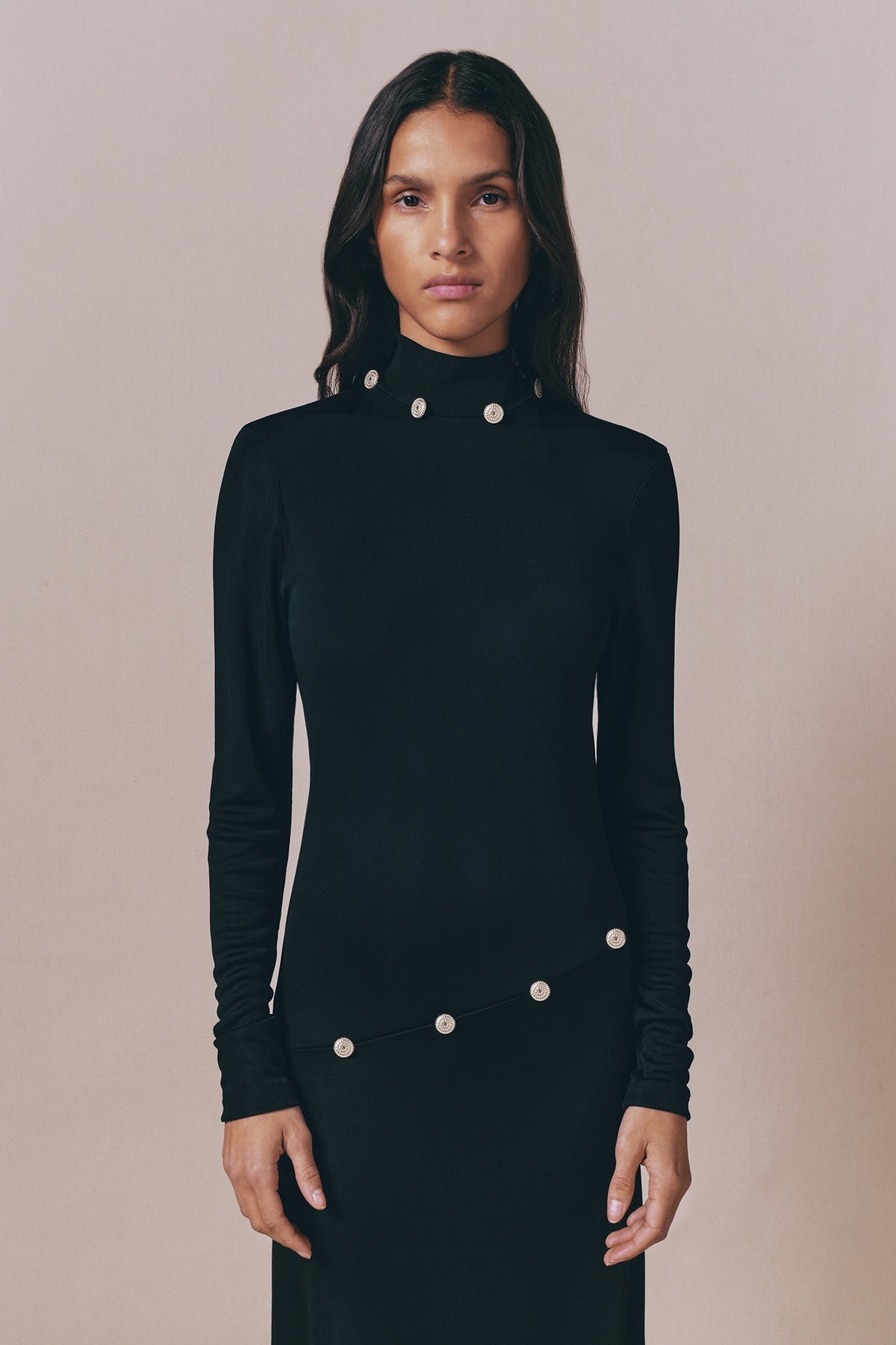 Robe courte Mattia en maille - Black