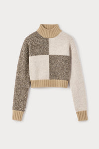 Pull Damien en maille en laine - Beige & Taupe