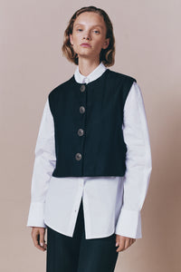Veston Hernan en laine - Black