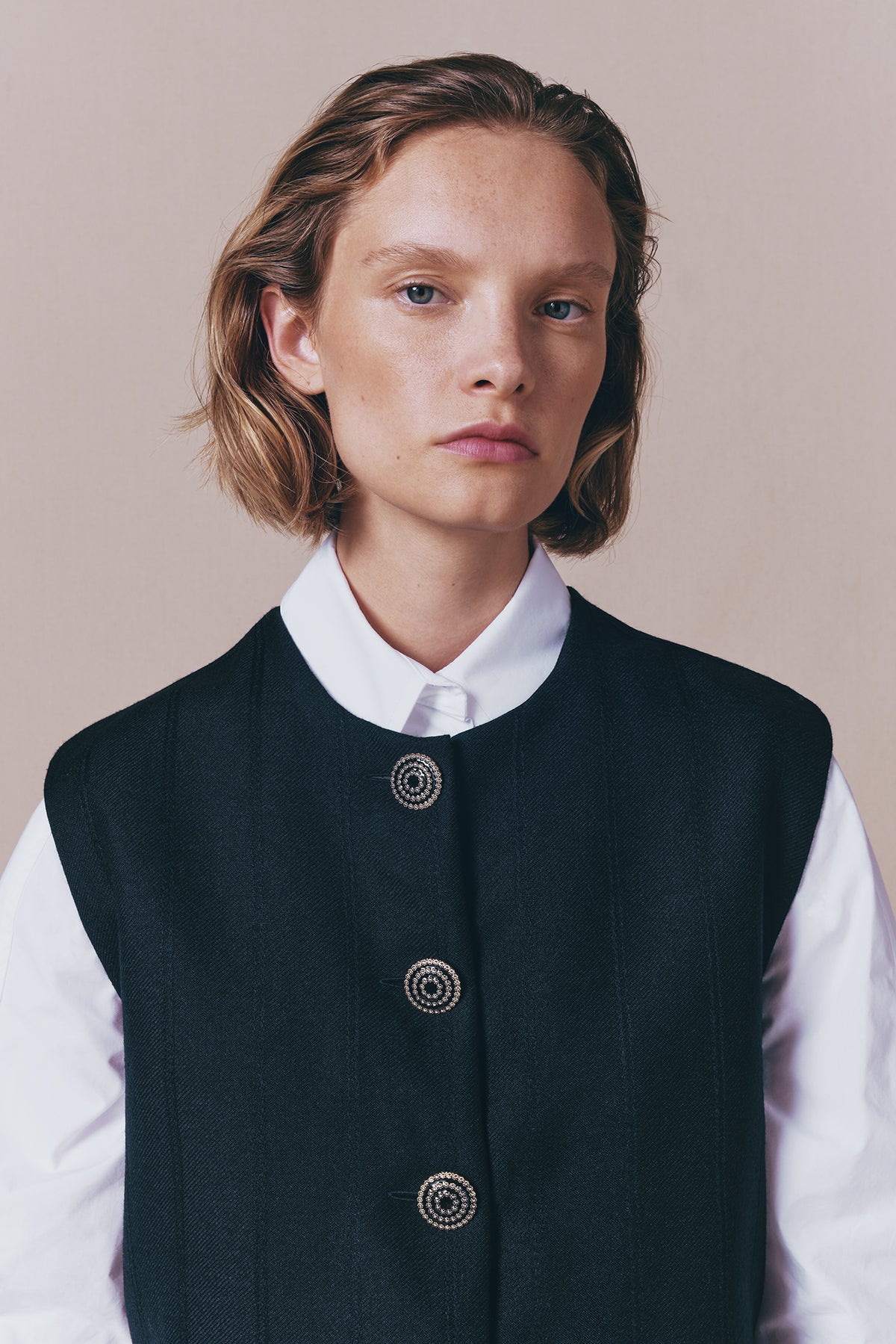 BLACK  // HERNAN STRIPE WOOL