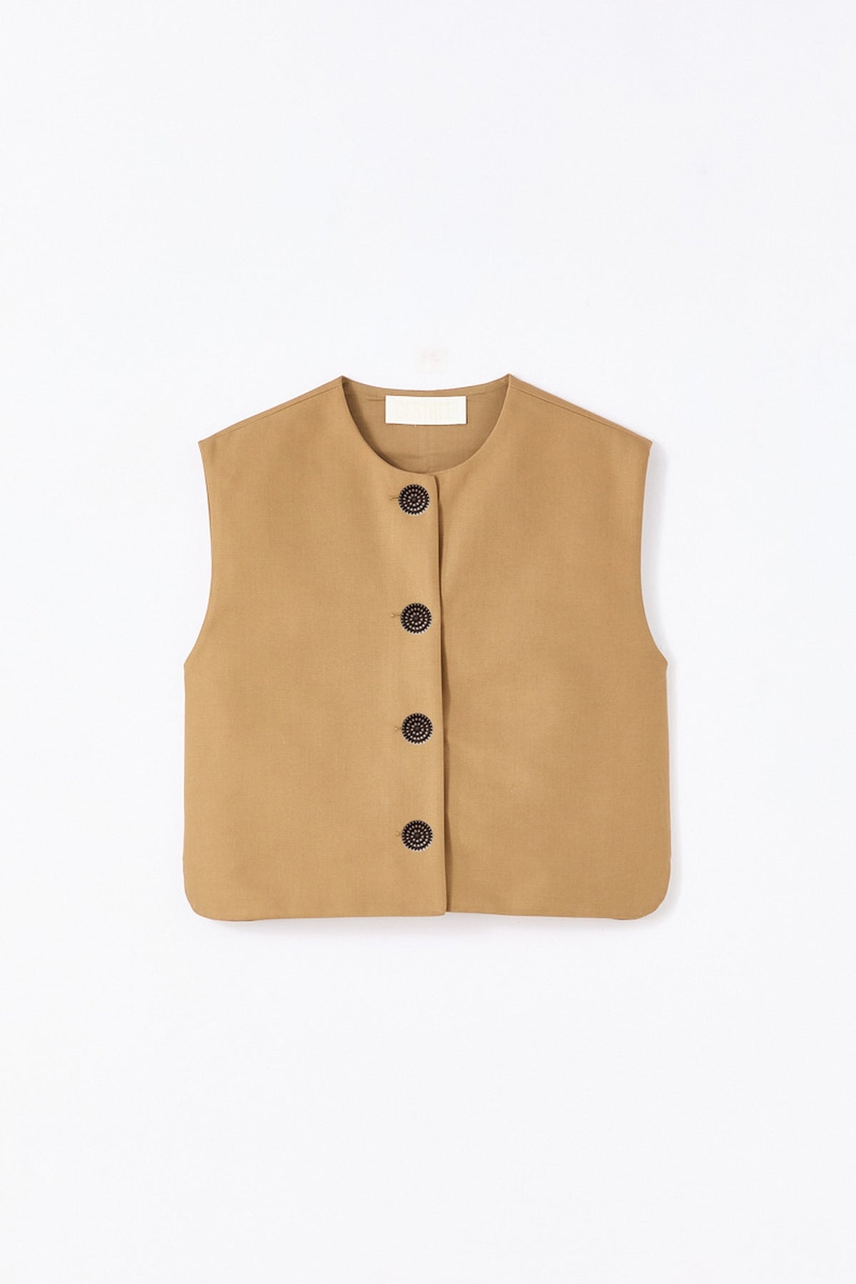 Veston carré Hernan en coton - Camel