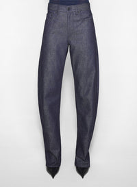 RAW BLUE // straight raw denim jeans