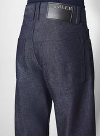 RAW BLUE // straight raw denim jeans