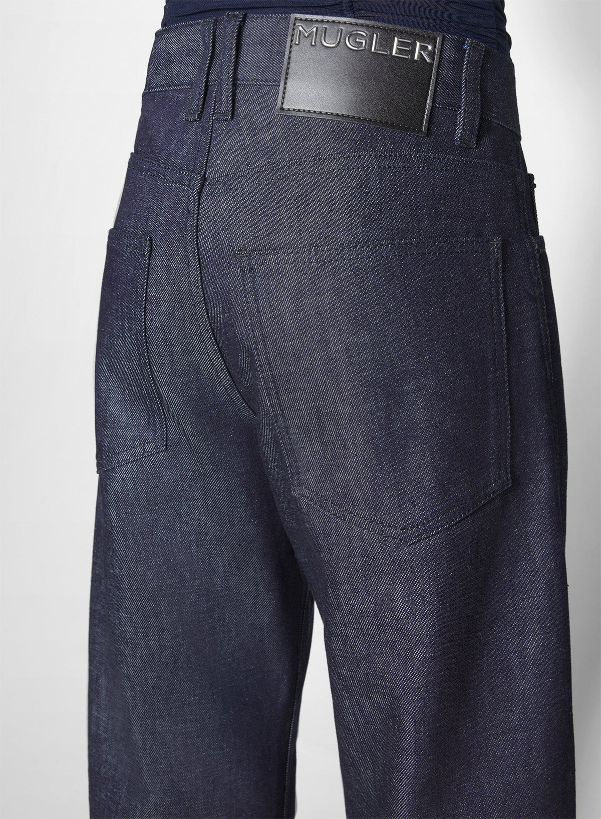RAW BLUE // straight raw denim jeans