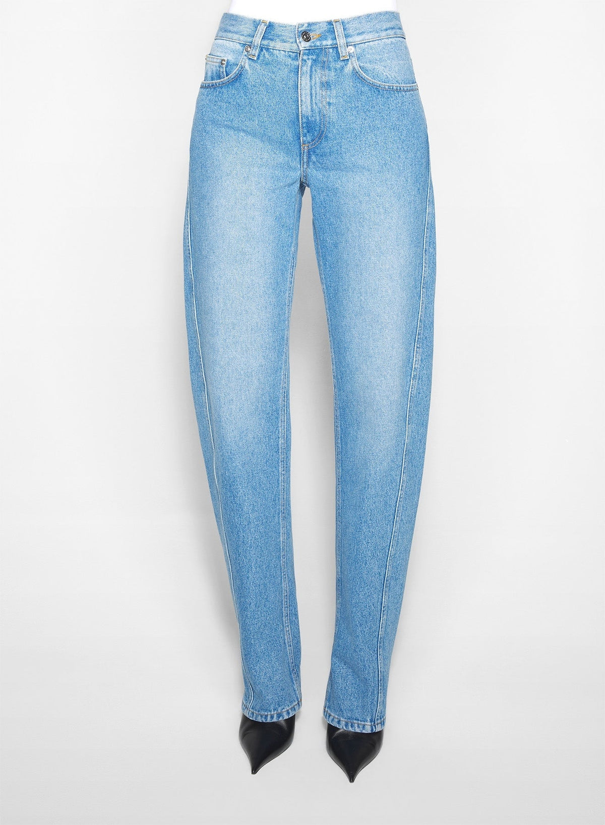 Jean droit en denim - Medium Blue
