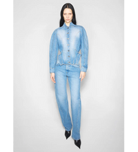 Veste sculpturale en denim - Medium Blue