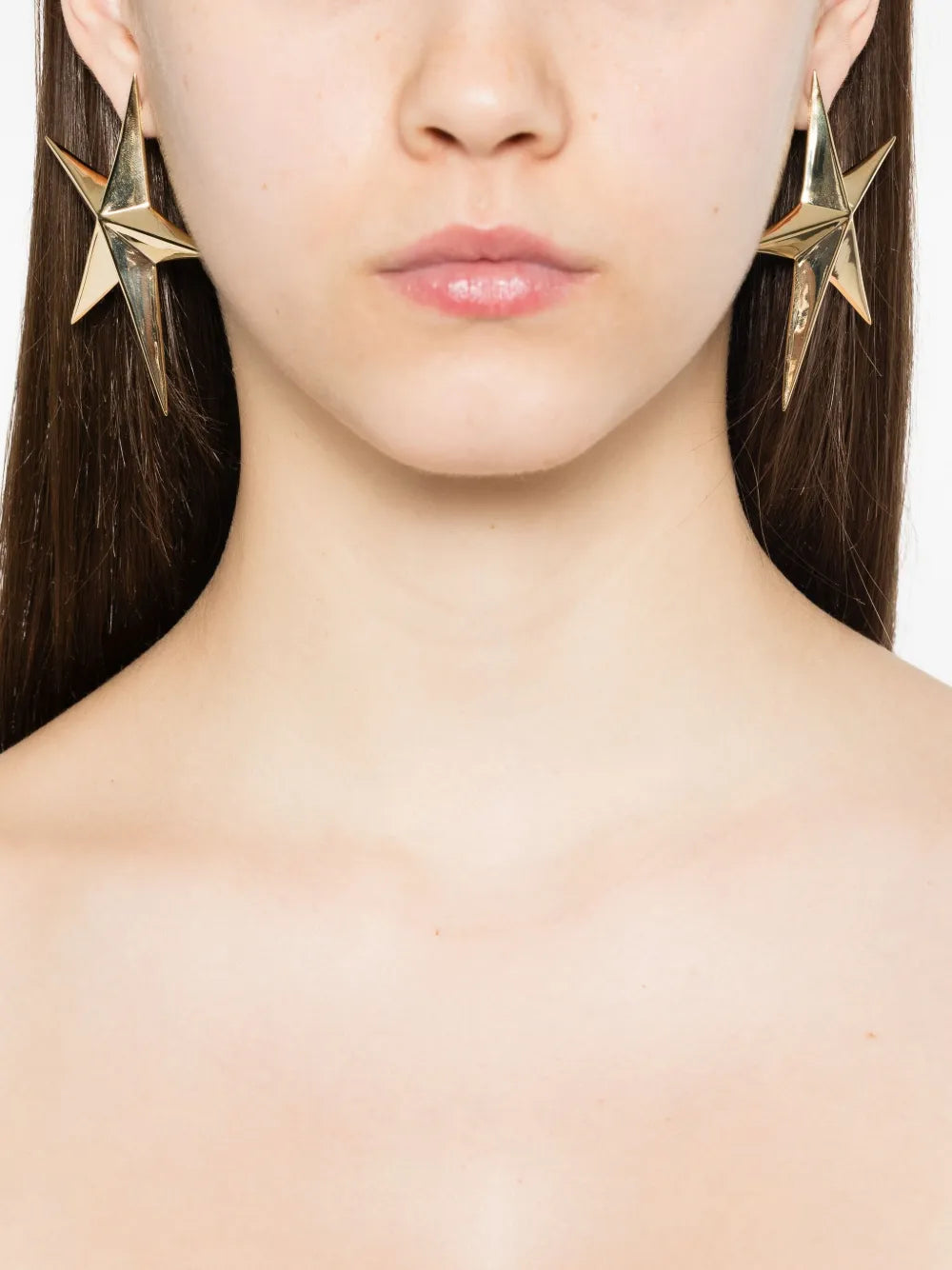 GOLD // oversized star gold earring