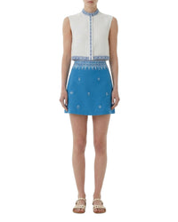 Giuliana short skirt - Blue