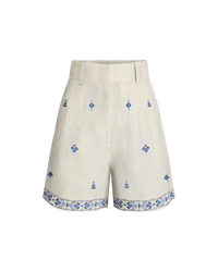Beatrice print shorts - Milk