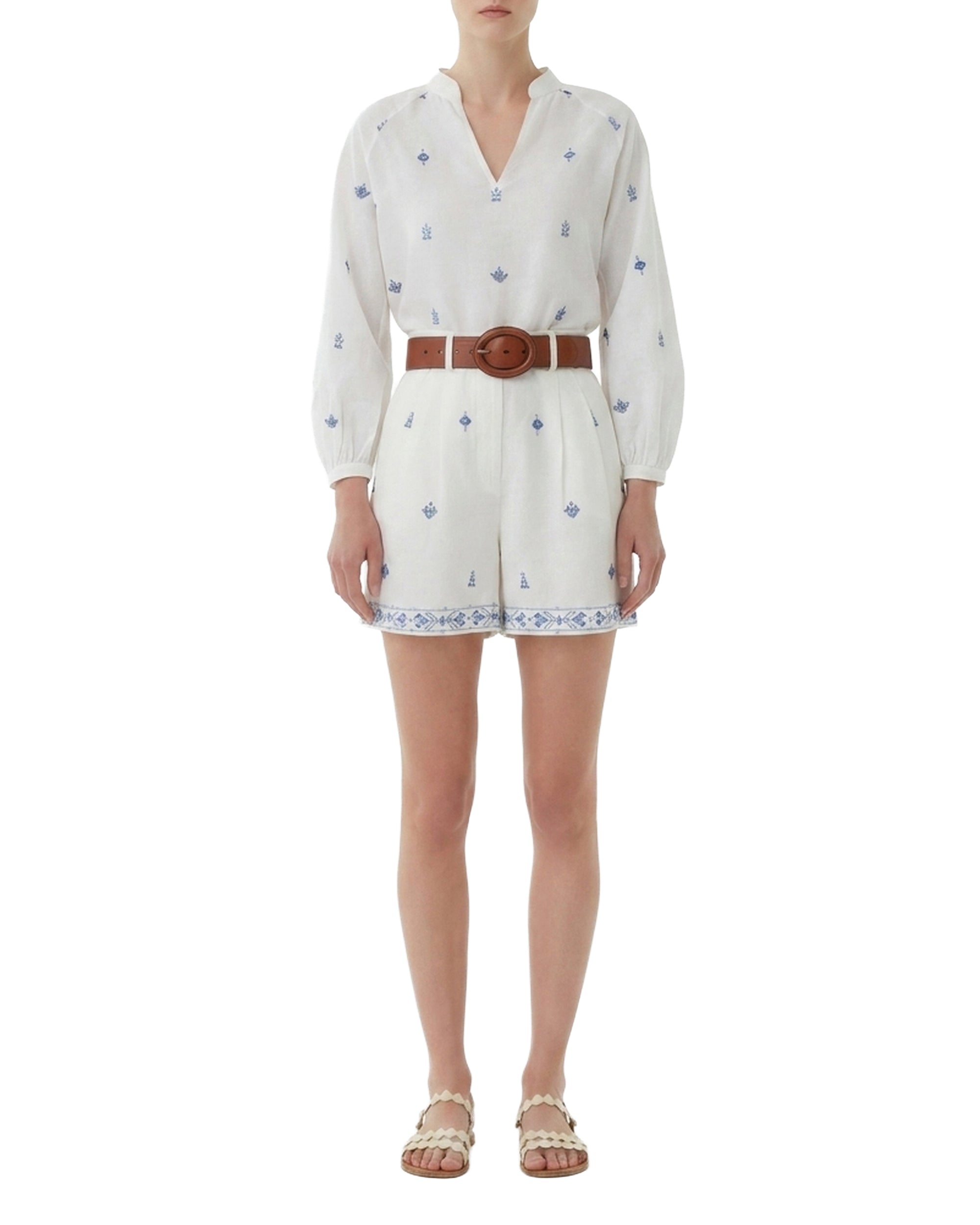 Beatrice print shorts - Milk