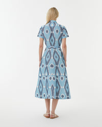 Robe midi Giselle - Blue
