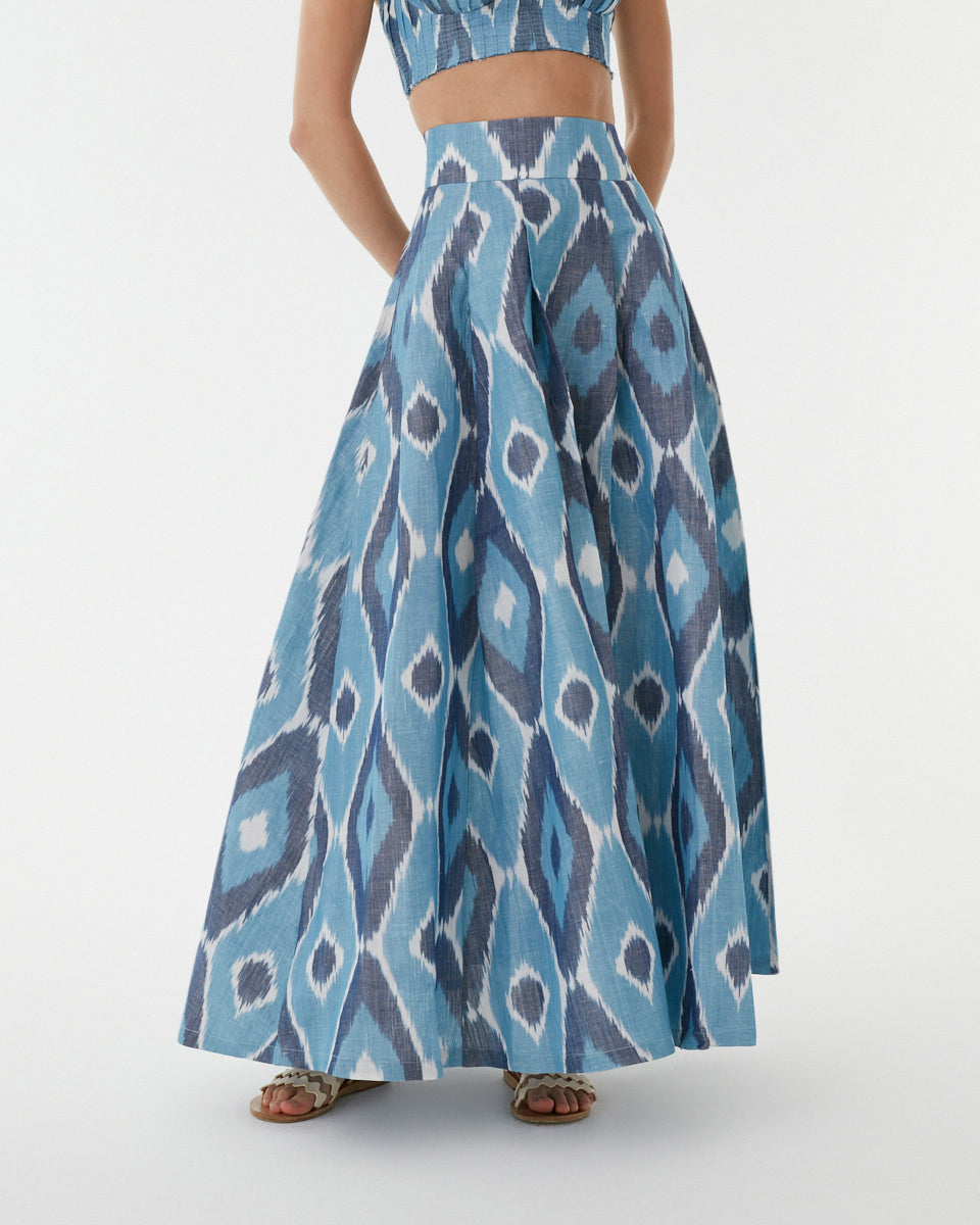 Jupe longue Flaminia - Blue