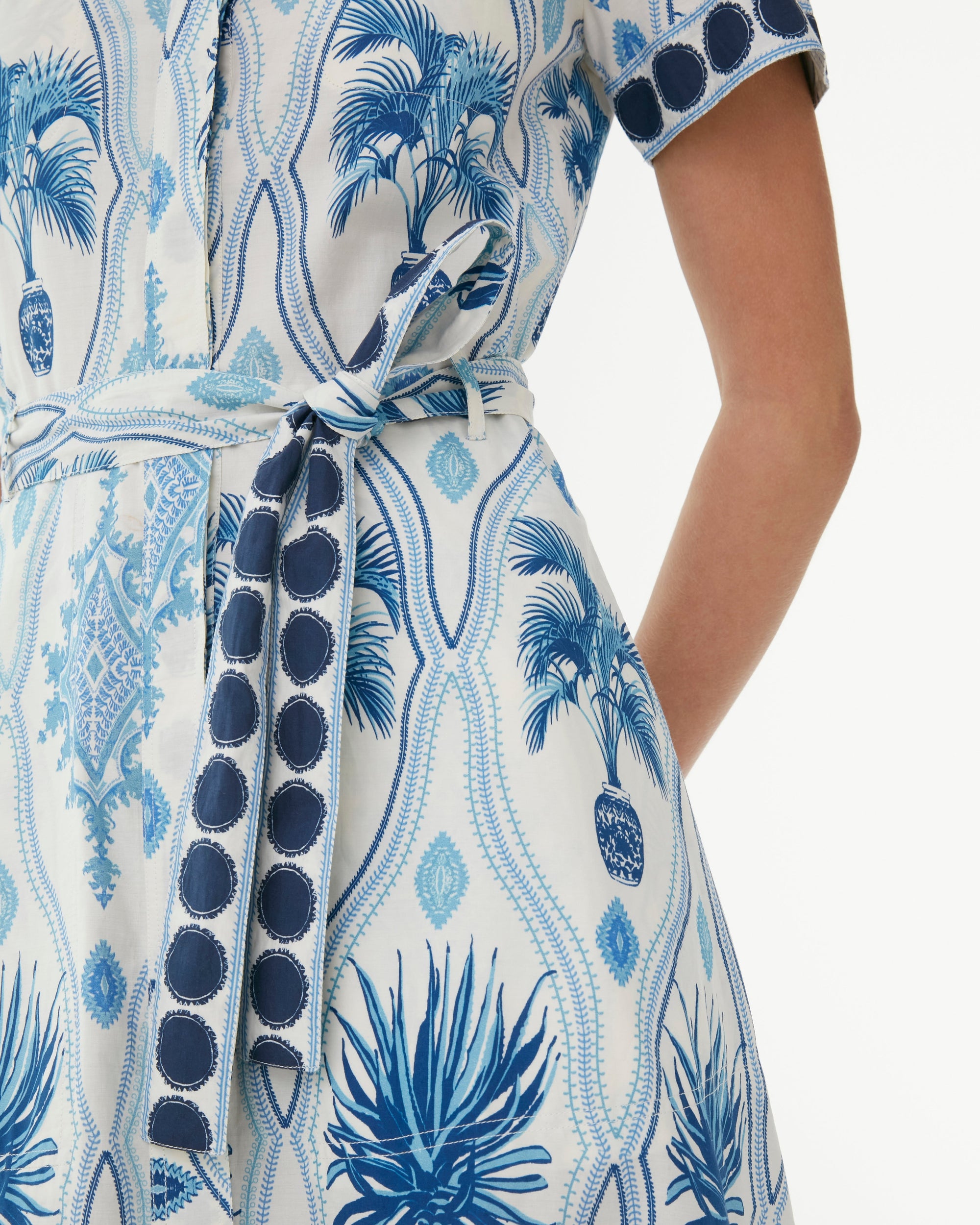 Giselle midi dress - Blue