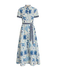 Giselle midi dress - Blue
