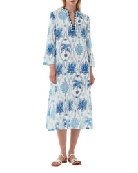 Giada Long Caftan - Blue