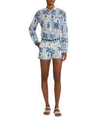 Printed shorts - Blue