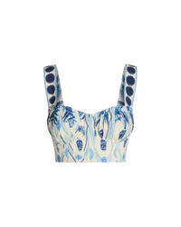 Dalia strappy crop top - Blue