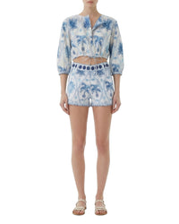 Blouse courte Jinny - Blue