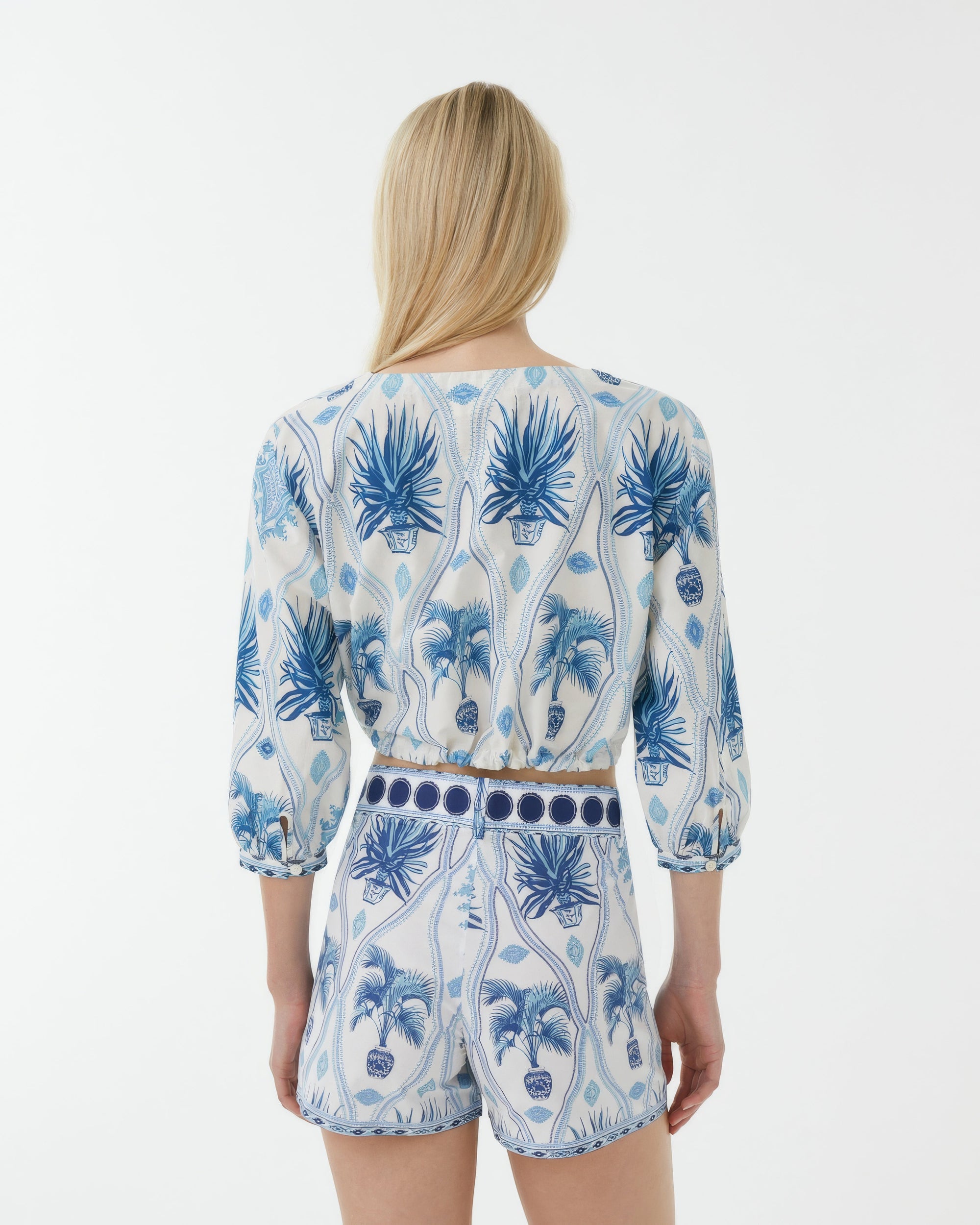 Blouse courte Jinny - Blue