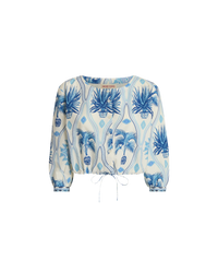 Blouse courte Jinny - Blue