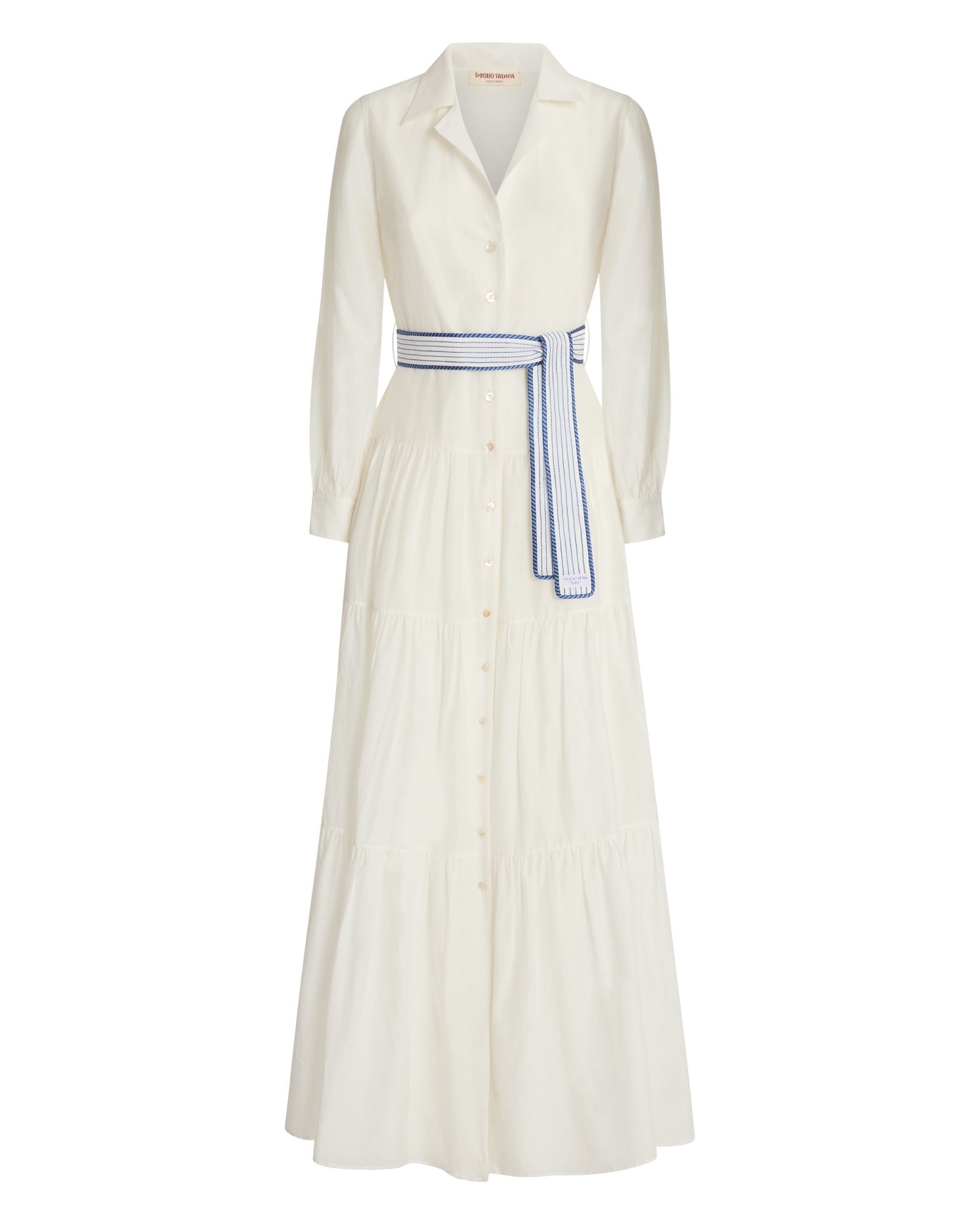 Robe longue à boutons - Milk