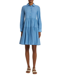 Robe courte à boutons - Sky