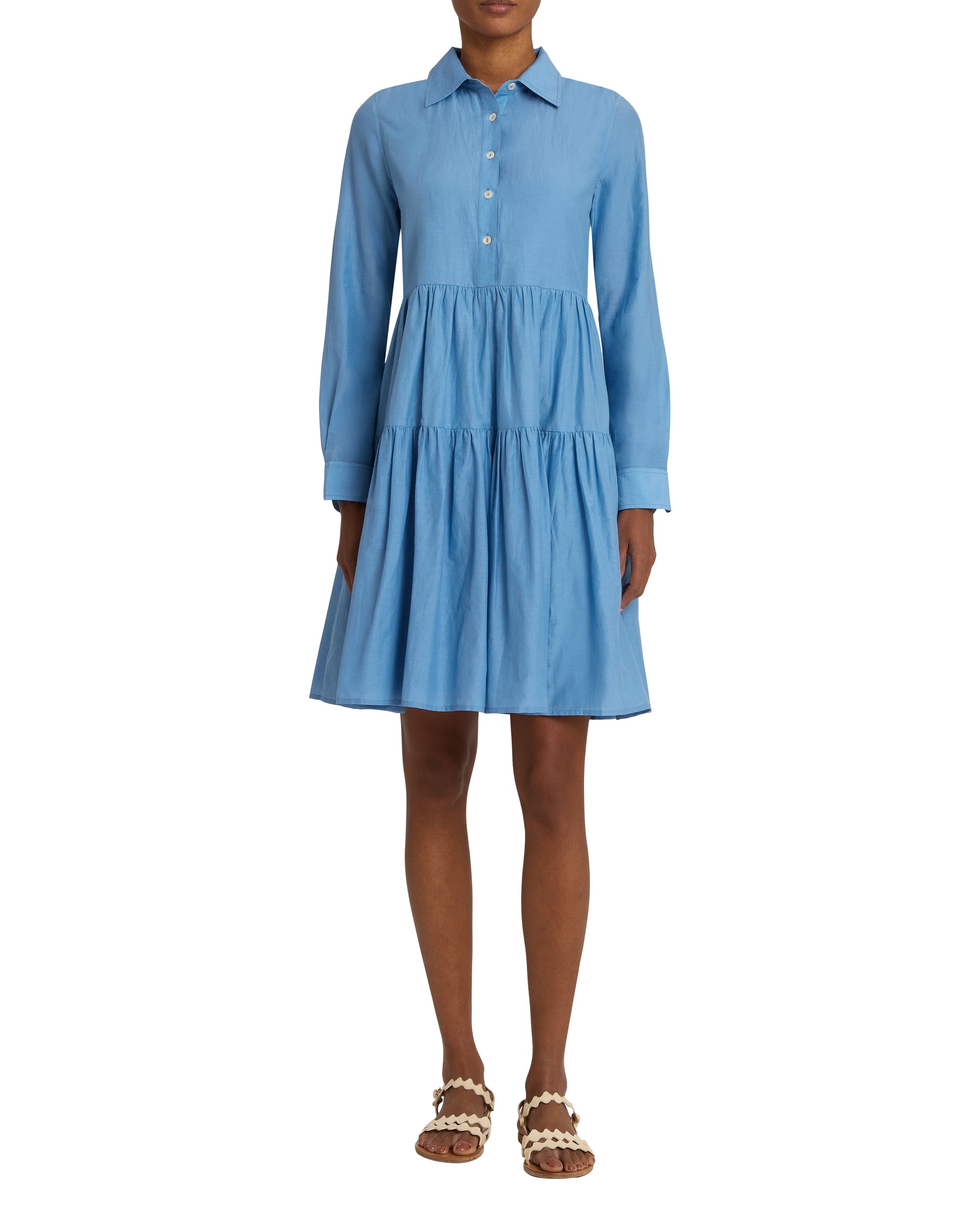 Robe courte à boutons - Sky