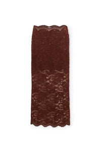 Midi skirt in lace