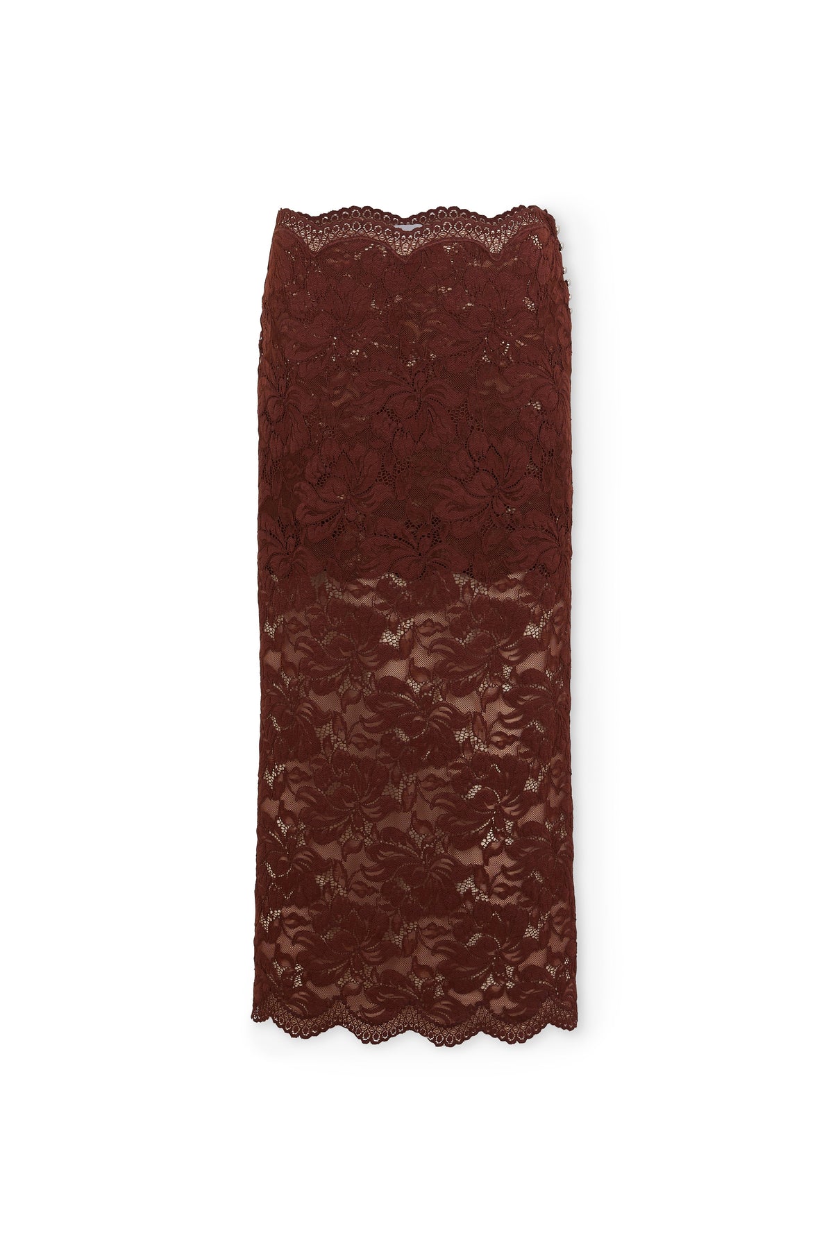 Midi skirt in lace