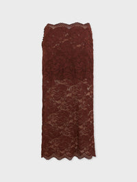 Midi skirt in lace