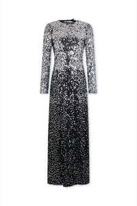 Long dress in jersey second-skin