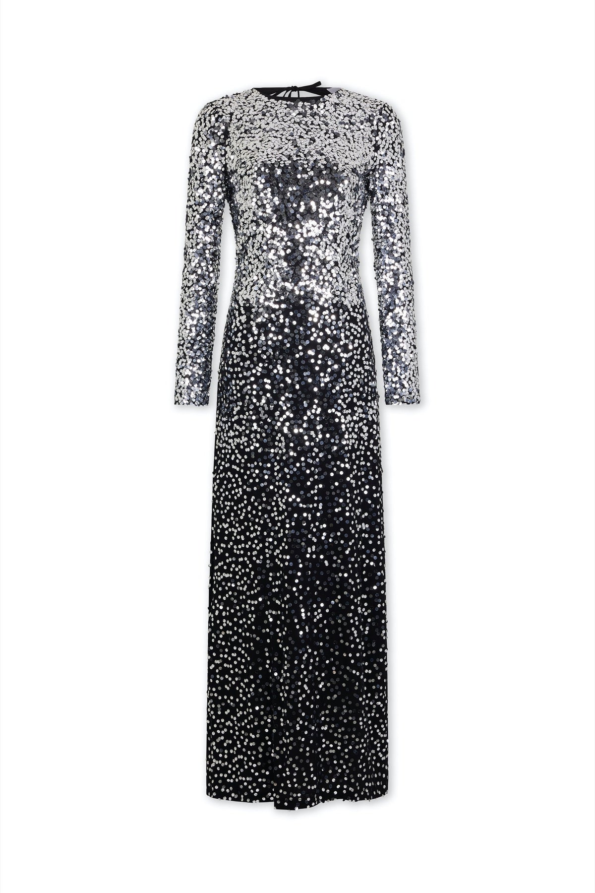 Long dress in jersey second-skin