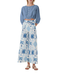 Jinny short blouse - Sky