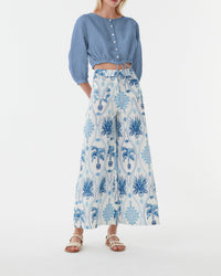 Jinny short blouse - Sky