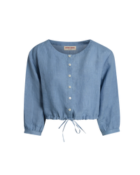 Jinny short blouse - Sky