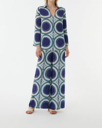 Jia print blouse - Blue