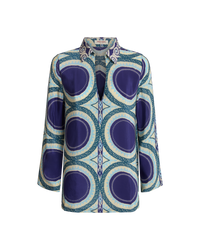 Jia print blouse - Blue