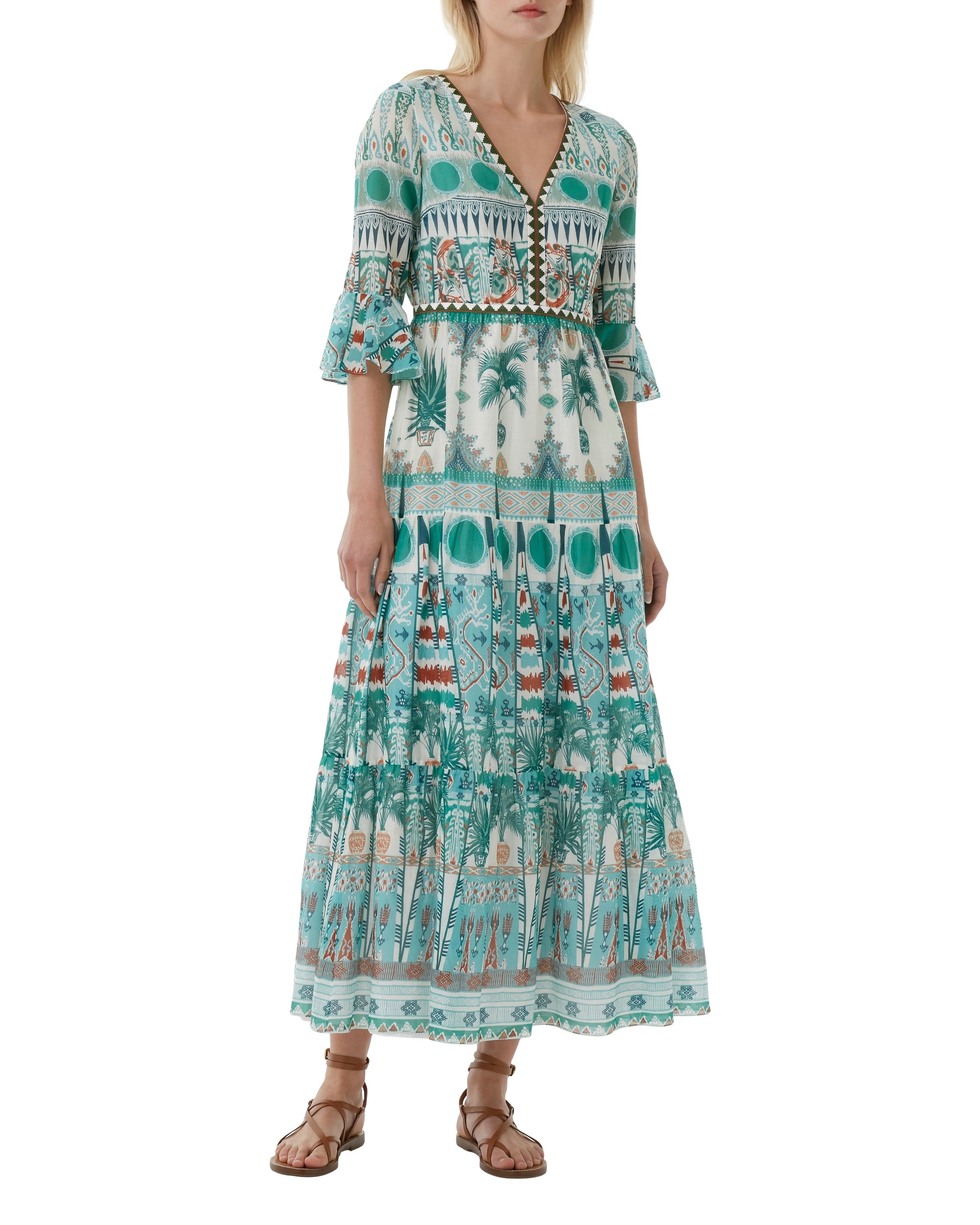 Robe longue Bella - Green