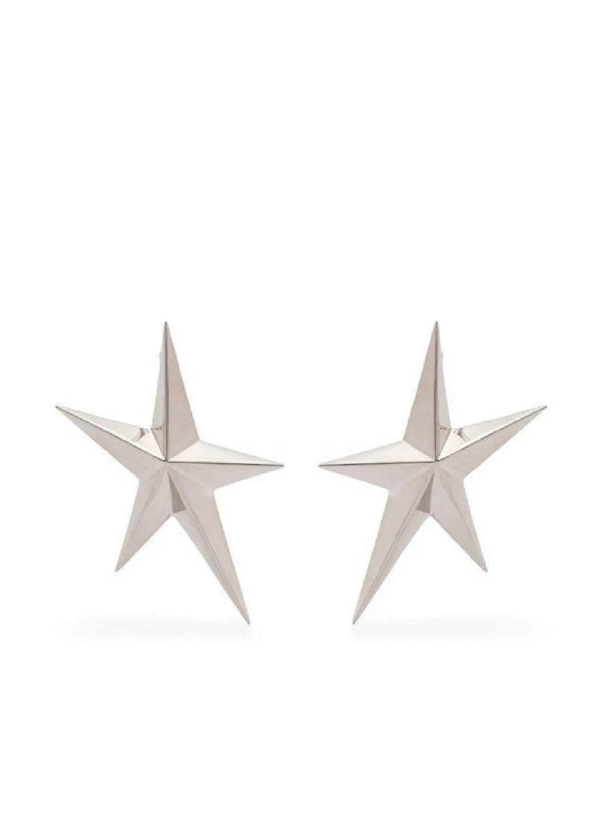SILVER // Large star earrings