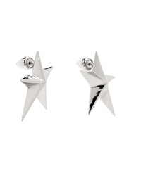 SILVER // star earrings