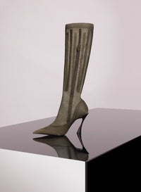 TAN BONED MESH FANG 95 BOOTS
